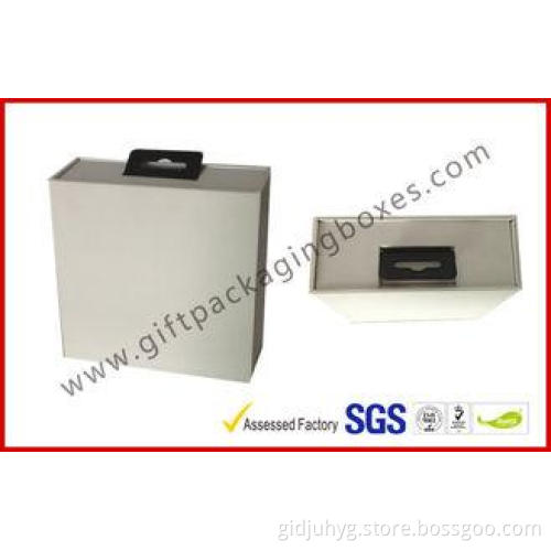 Custom Big White Display Gift Packaging Boxes With Black EV